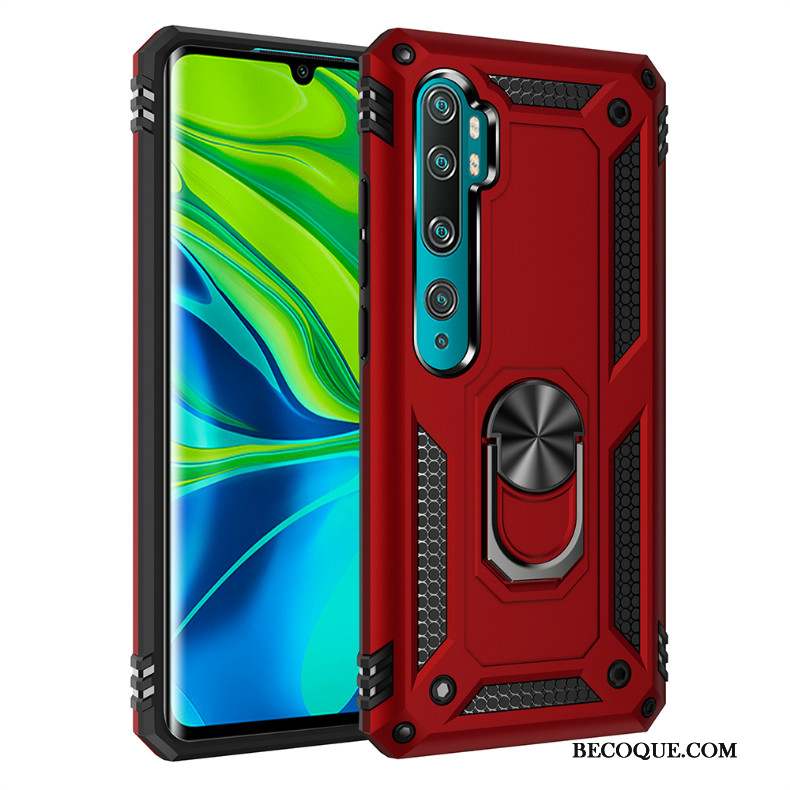 Mi Note 10 Coque Petit Créatif Rouge Protection Difficile Étui