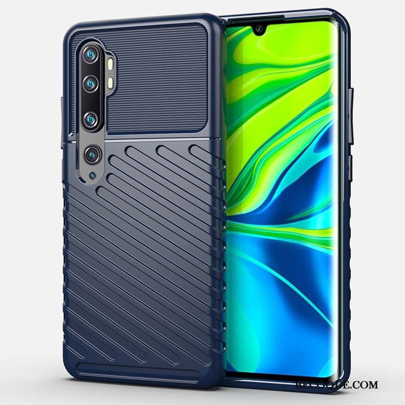 Mi Note 10 Coque Petit Créatif Étui Trois Défenses Délavé En Daim Fluide Doux