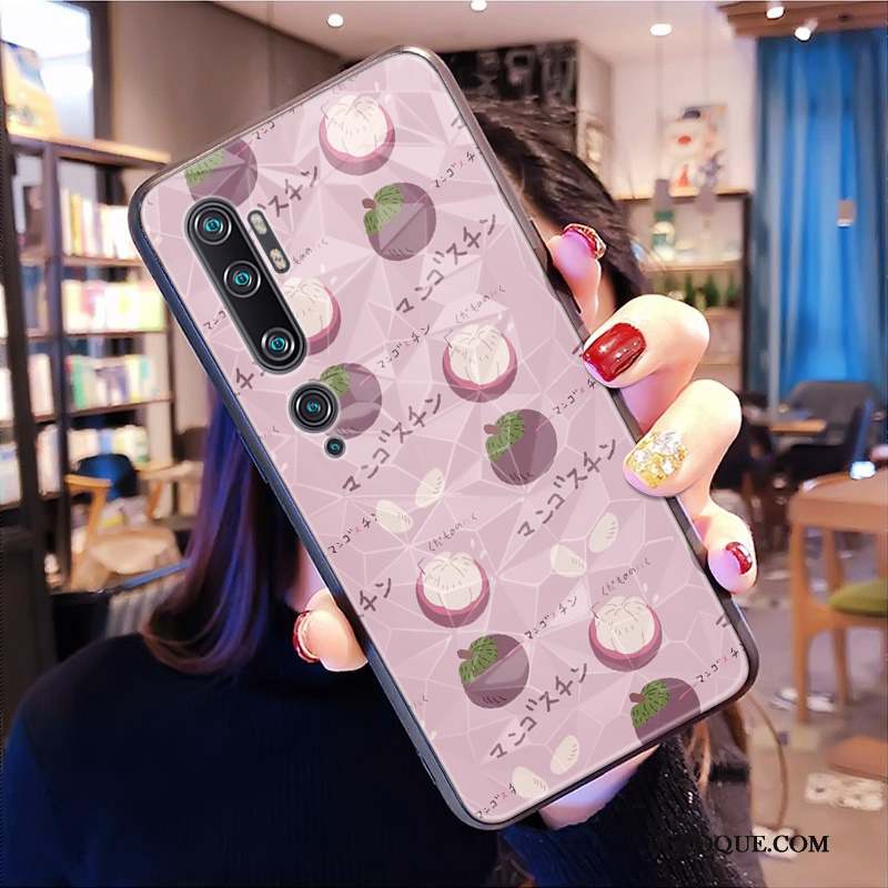 Mi Note 10 Coque Rose Dessin Animé Tout Compris Frais Petit Étui