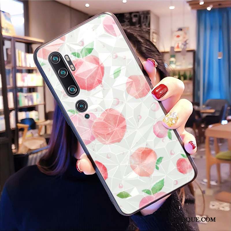 Mi Note 10 Coque Rose Dessin Animé Tout Compris Frais Petit Étui