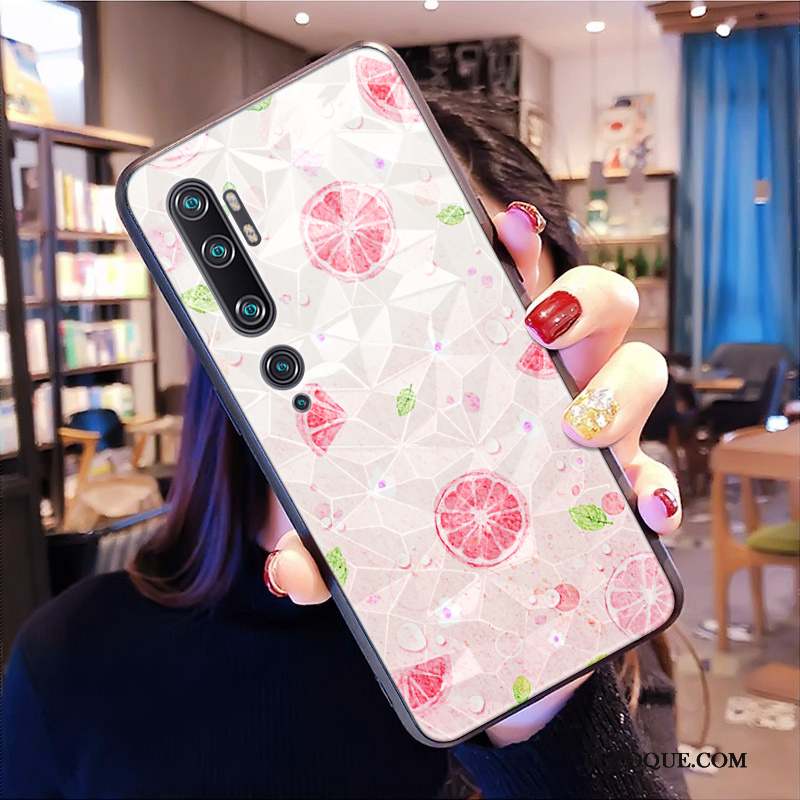 Mi Note 10 Coque Rose Dessin Animé Tout Compris Frais Petit Étui