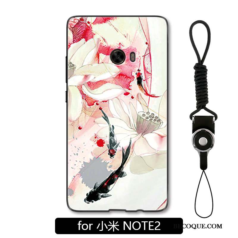 Mi Note 2 Art Protection Étui Coque De Téléphone Petit Rose