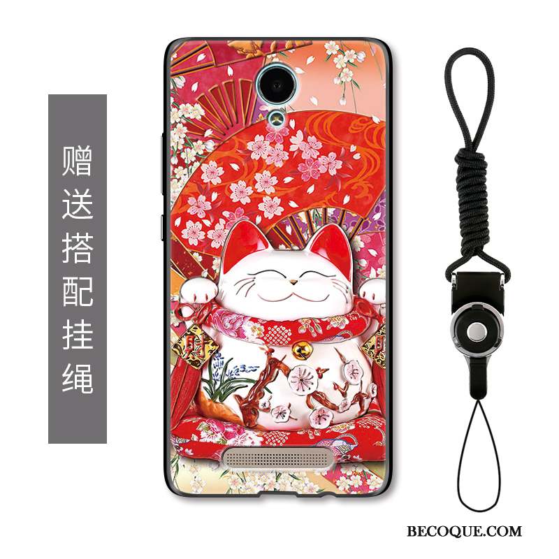 Mi Note 2 Coque De Fête Étui Dessin Animé Rouge Gaufrage Protection