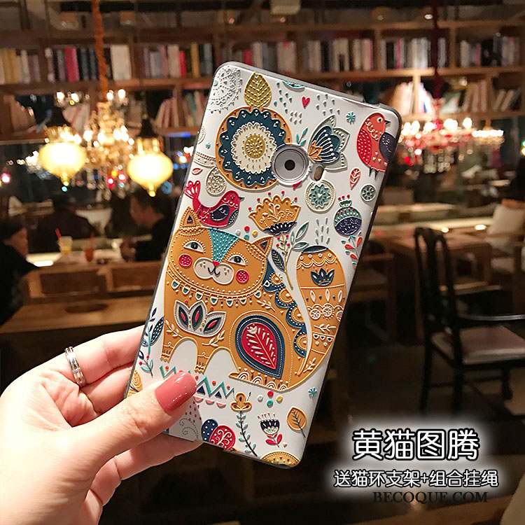 Mi Note 2 Coque Protection Multicolore Grand Étui Noir Petit