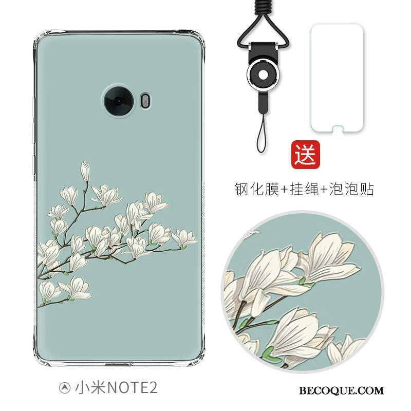 Mi Note 2 Coque Rose Étui Gaufrage Ballon Dessin Animé Tout Compris