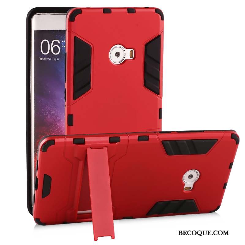 Mi Note 2 Coque Silicone Petit Rouge Étui Support Incassable