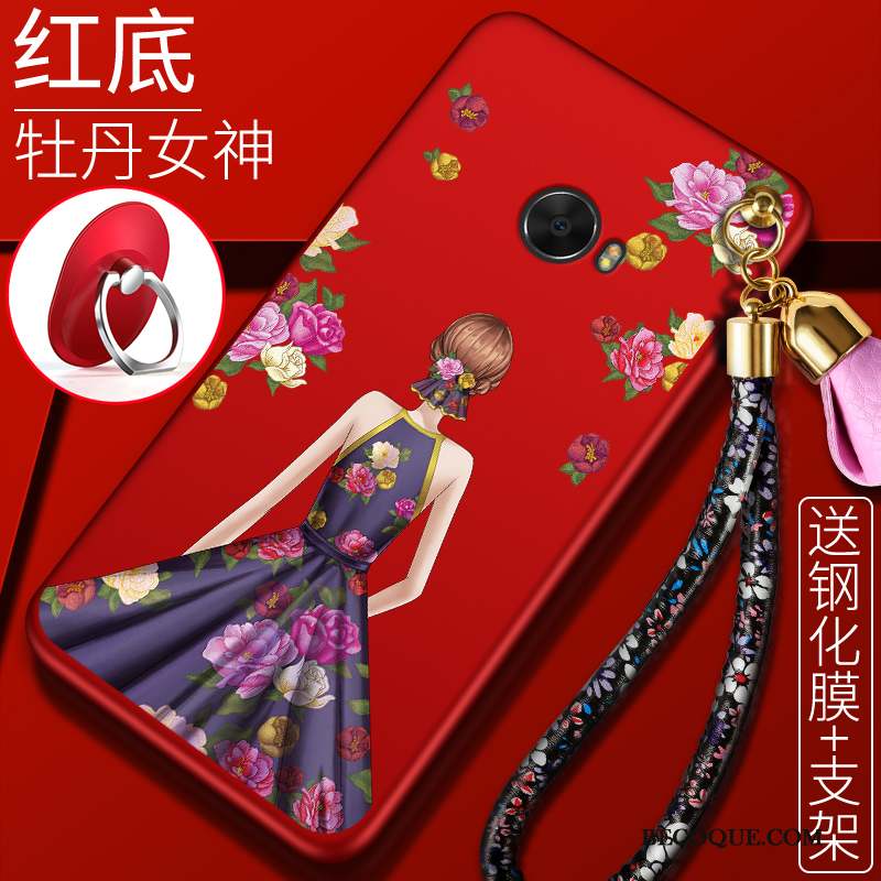 Mi Note 2 Coque Tout Compris Rouge Protection Petit Nouveau Fluide Doux