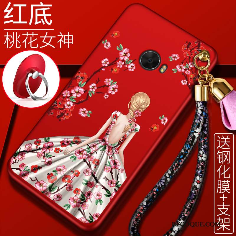 Mi Note 2 Coque Tout Compris Rouge Protection Petit Nouveau Fluide Doux