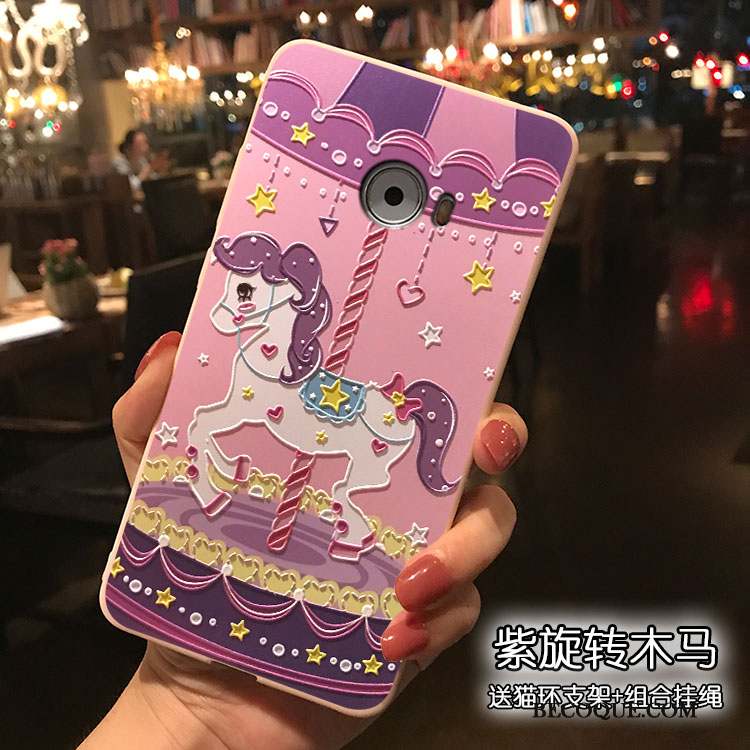 Mi Note 2 Coque Étui Silicone Petit Tout Compris Dessin Animé Rose