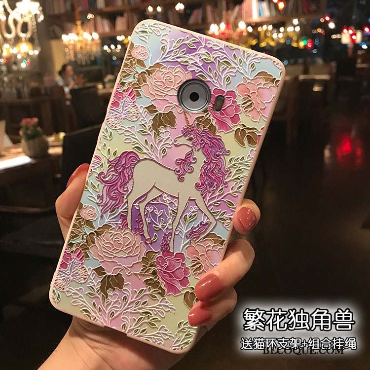 Mi Note 2 Coque Étui Silicone Petit Tout Compris Dessin Animé Rose