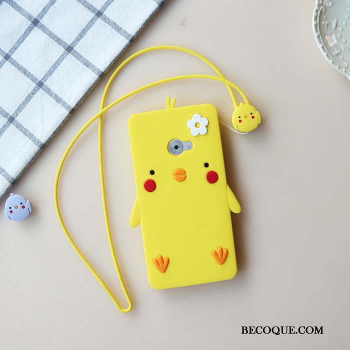 Mi Note 2 Dessin Animé Coque De Téléphone Protection Incassable Silicone Ornements Suspendus