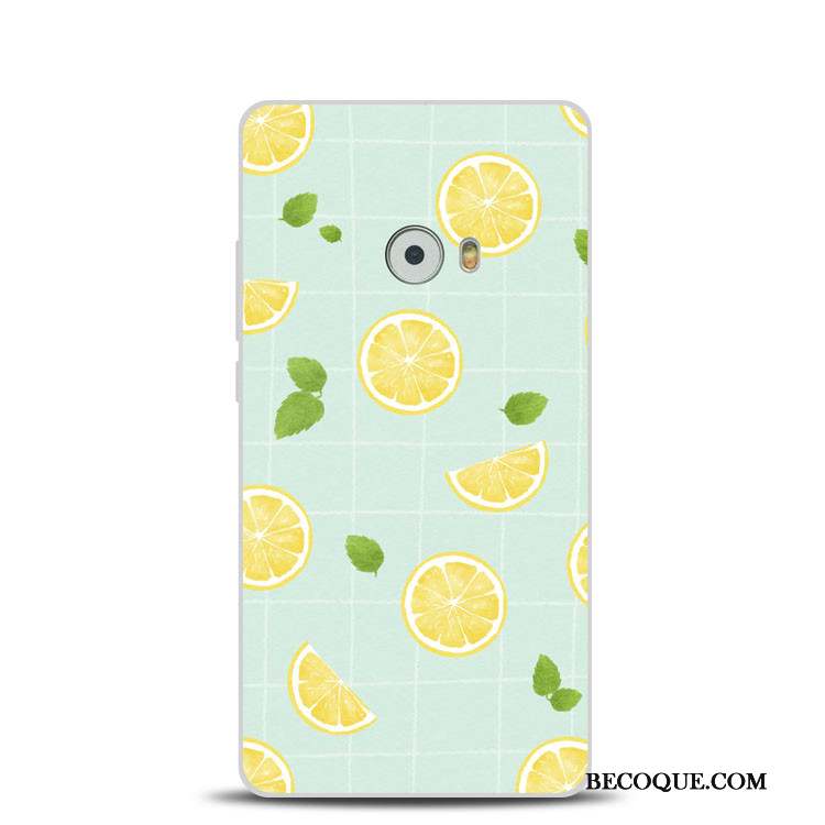 Mi Note 2 Fluide Doux Silicone Petit Citron Coque De Téléphone Support