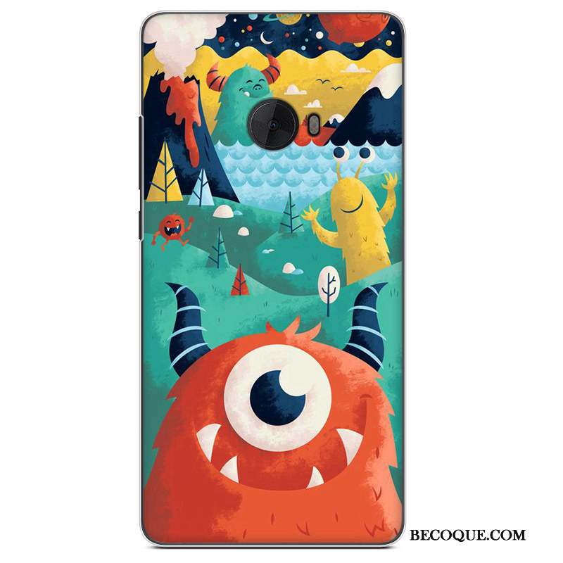 Mi Note 2 Peinture Petit Protection Étui Dessin Animé Coque De Téléphone