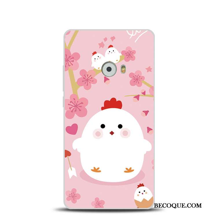 Mi Note 2 Petit Coque De Téléphone Gaufrage Poulet Rose Silicone