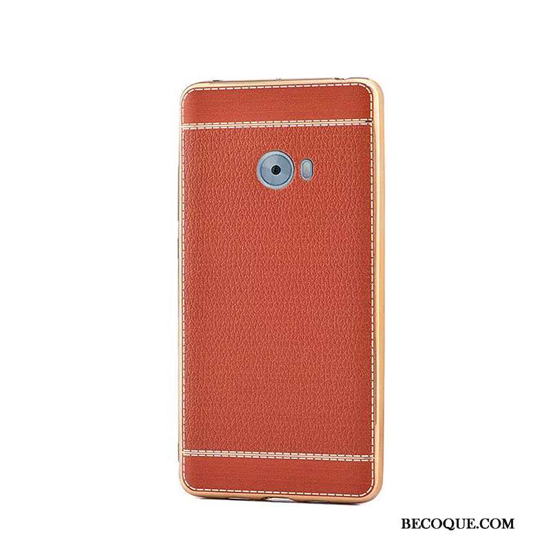 Mi Note 2 Placage Cuir Petit Coque De Téléphone Business Tendance