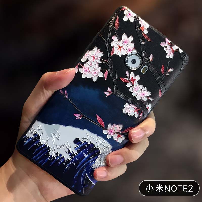 Mi Note 2 Protection Bleu Étui Fluide Doux Incassable Coque De Téléphone