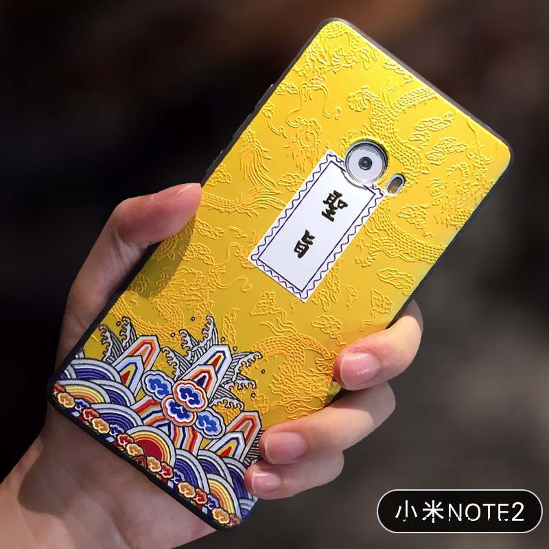 Mi Note 2 Protection Bleu Étui Fluide Doux Incassable Coque De Téléphone