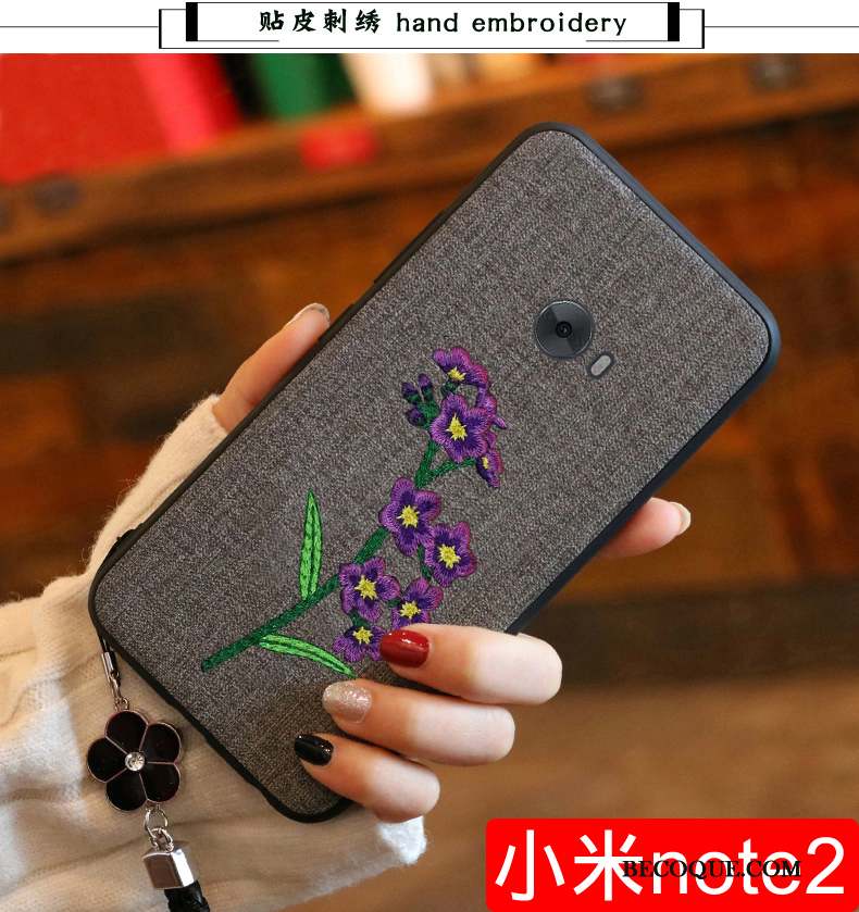Mi Note 2 Protection Silicone Gris Incassable Coque De Téléphone Étui