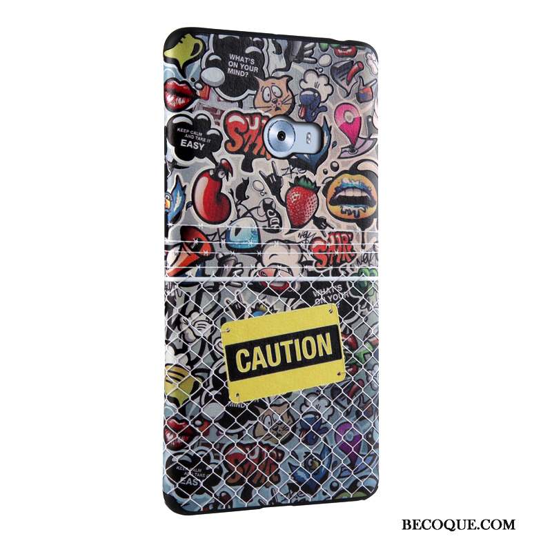 Mi Note 2 Protection Étui Fluide Doux Petit Coque De Téléphone Dessin Animé