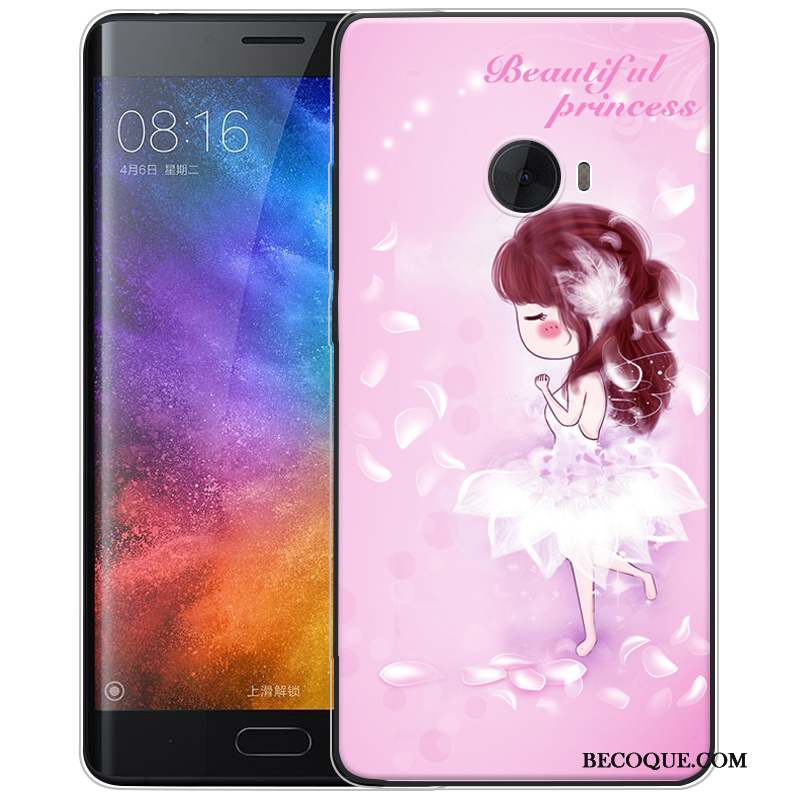 Mi Note 2 Rose Coque De Téléphone Petit Peinture Gaufrage Étui