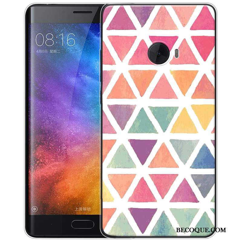 Mi Note 2 Rose Coque De Téléphone Petit Peinture Gaufrage Étui