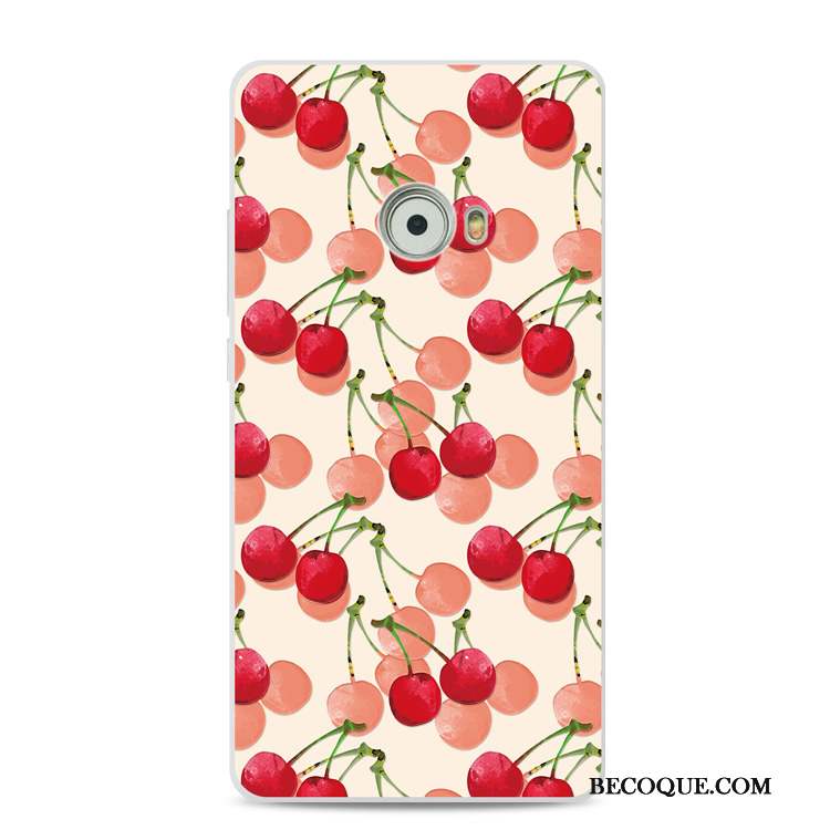 Mi Note 2 Silicone Tout Compris Rouge Protection Coque Fleur