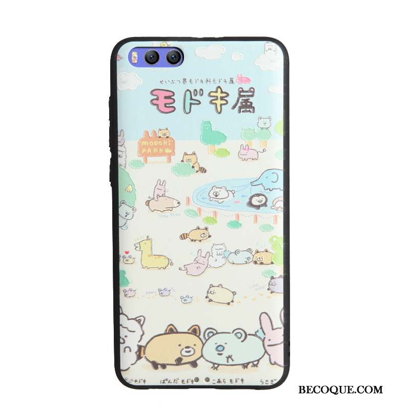 Mi Note 3 Blanc Peinture Fluide Doux Business Coque De Téléphone Dessin Animé