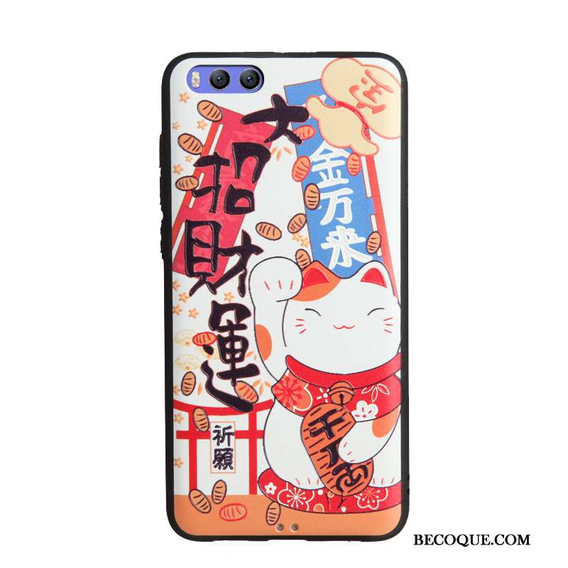 Mi Note 3 Blanc Peinture Fluide Doux Business Coque De Téléphone Dessin Animé