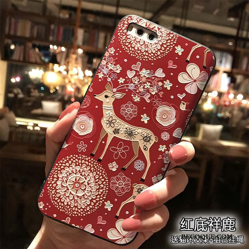 Mi Note 3 Coque Dessin Animé Silicone Charmant Petit Étui Style Chinois