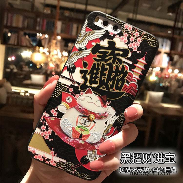 Mi Note 3 Coque Dessin Animé Silicone Charmant Petit Étui Style Chinois