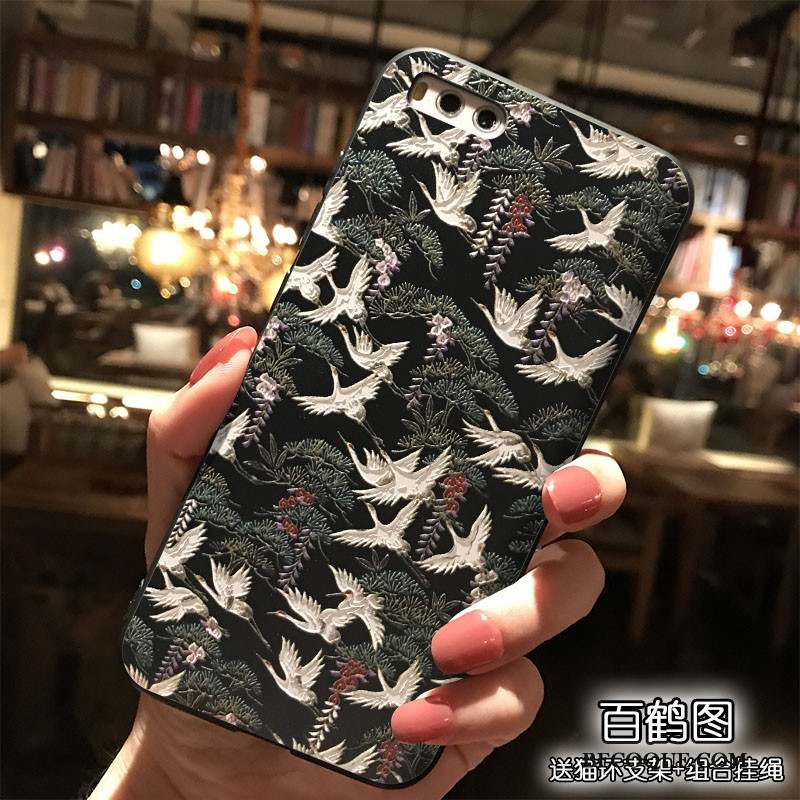 Mi Note 3 Coque Dessin Animé Silicone Charmant Petit Étui Style Chinois