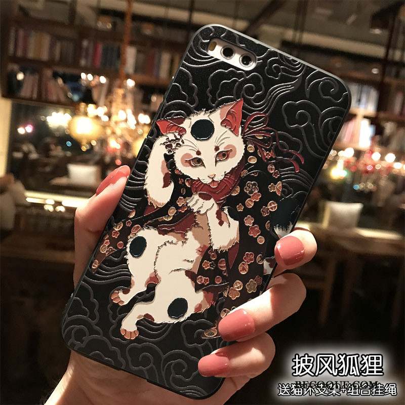 Mi Note 3 Coque Dessin Animé Silicone Charmant Petit Étui Style Chinois