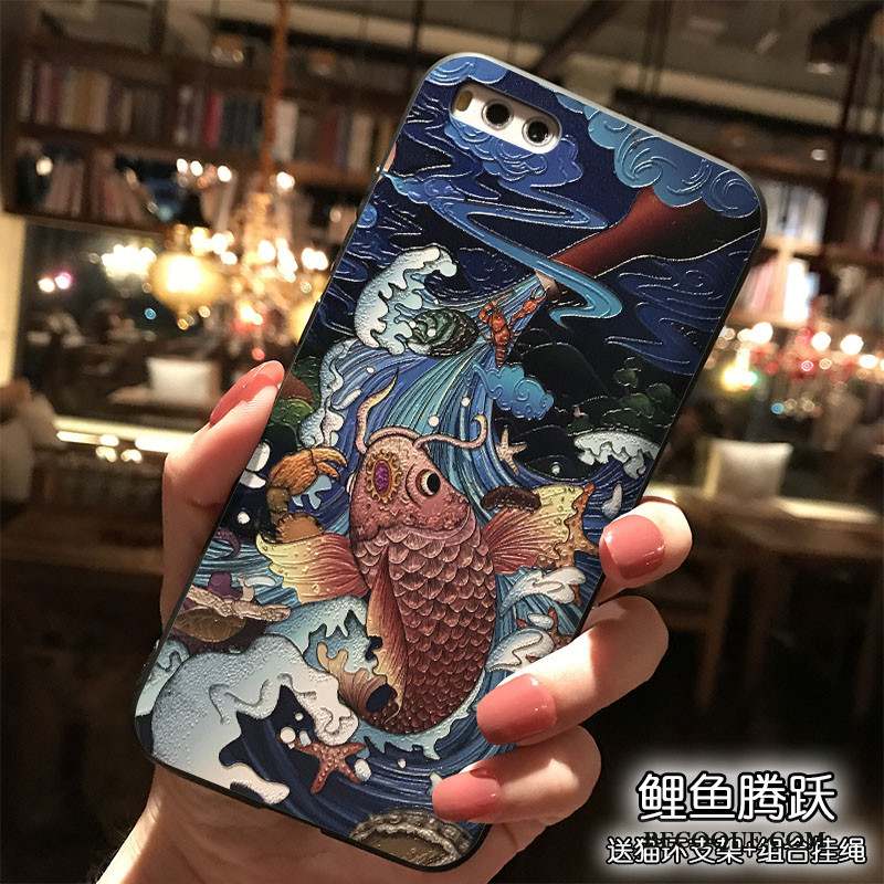 Mi Note 3 Coque Dessin Animé Silicone Charmant Petit Étui Style Chinois