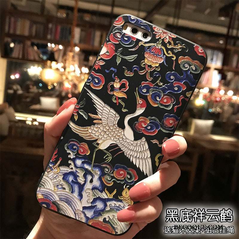 Mi Note 3 Coque Dessin Animé Silicone Charmant Petit Étui Style Chinois