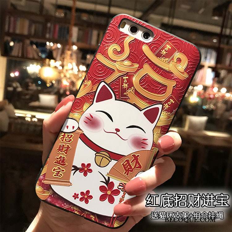 Mi Note 3 Coque Dessin Animé Silicone Charmant Petit Étui Style Chinois