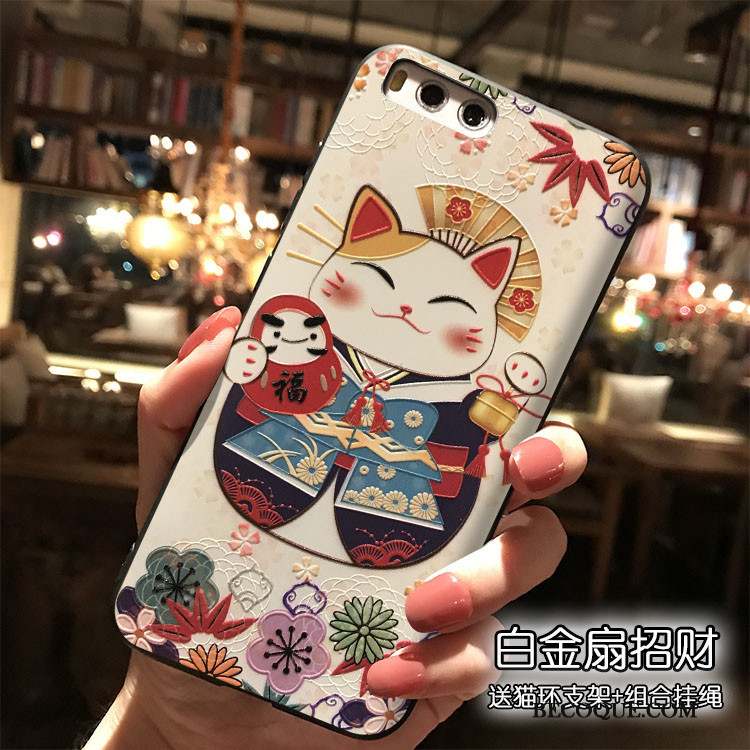 Mi Note 3 Coque Dessin Animé Silicone Charmant Petit Étui Style Chinois