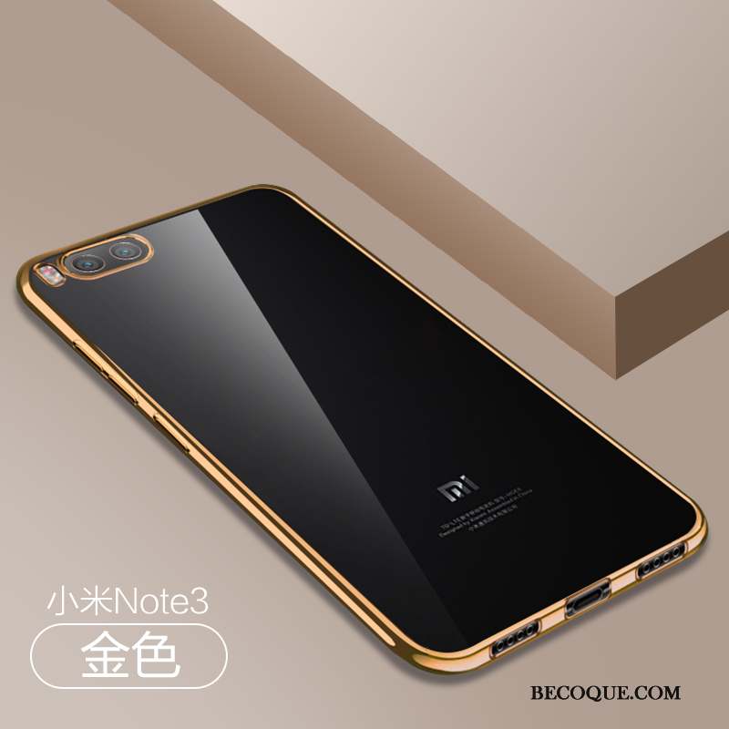 Mi Note 3 Coque Personnalité Étui Fluide Doux Protection Transparent Créatif