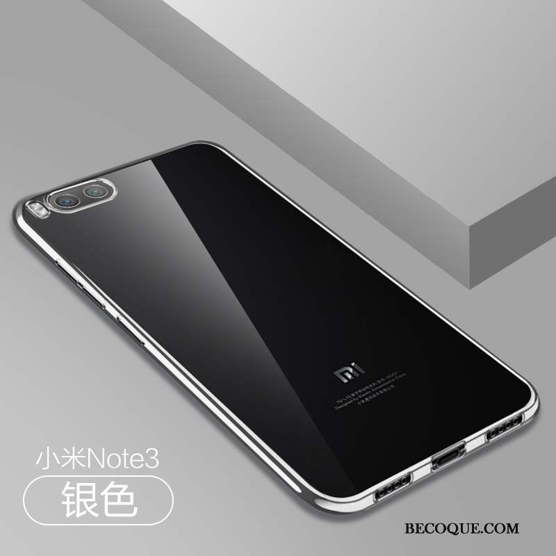 Mi Note 3 Coque Personnalité Étui Fluide Doux Protection Transparent Créatif