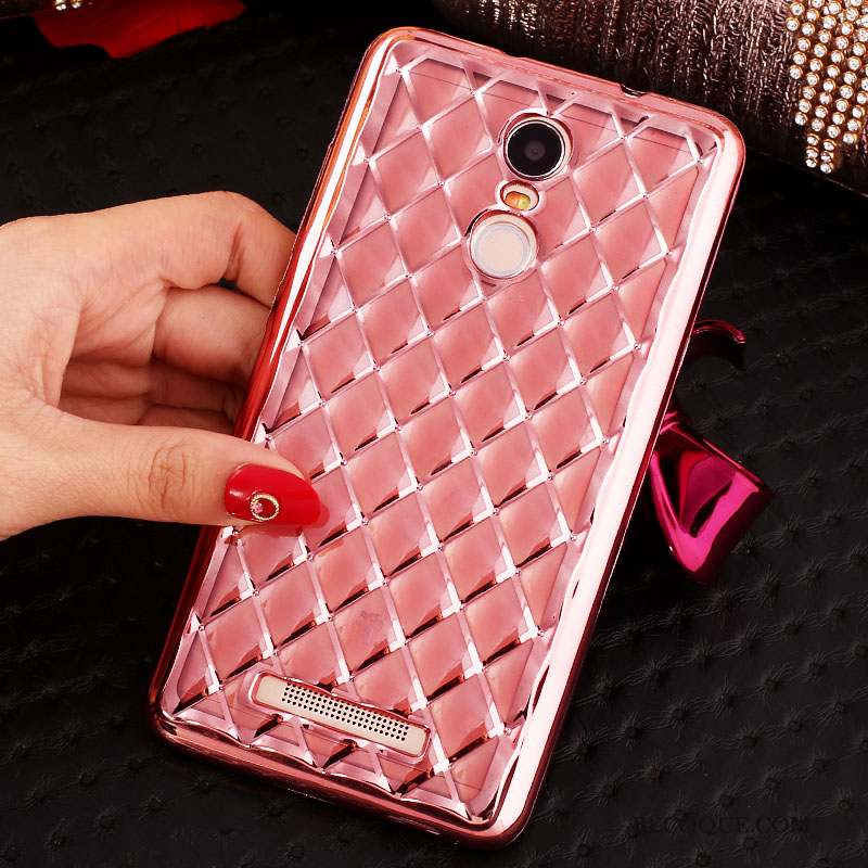 Mi Note 3 Coque Silicone Fluide Doux Or Rouge Étui Petit