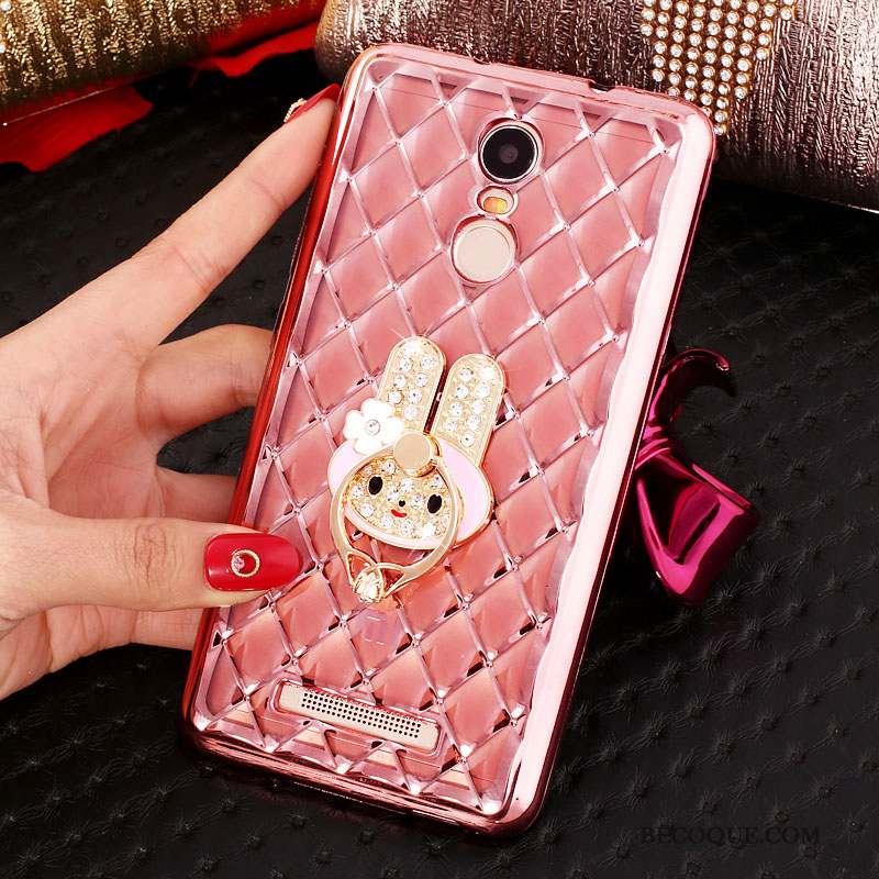 Mi Note 3 Coque Silicone Fluide Doux Or Rouge Étui Petit