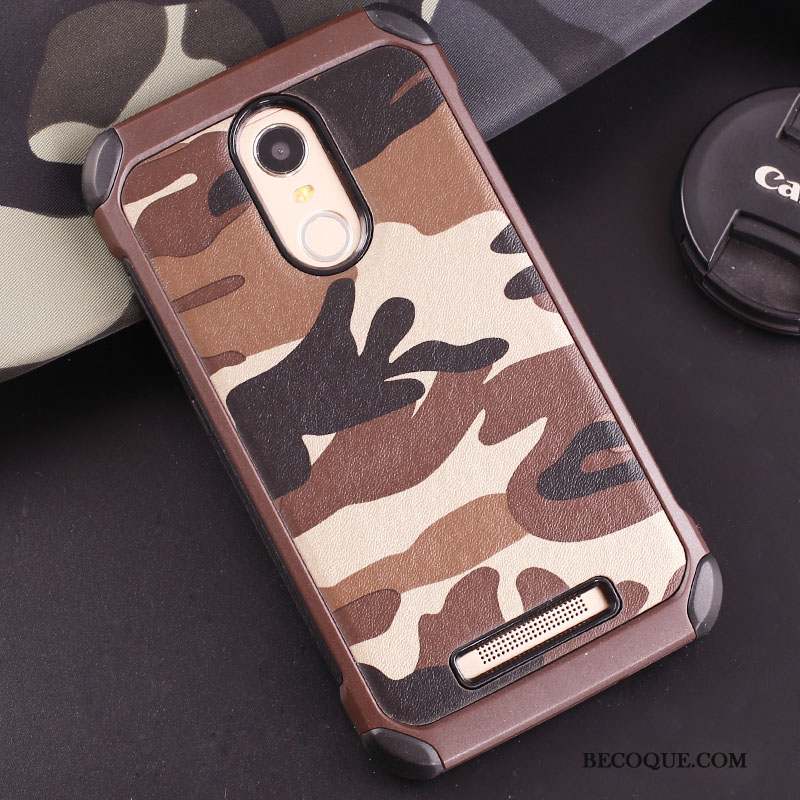 Mi Note 3 Coque Étui Incassable Rouge Vert Petit Camouflage