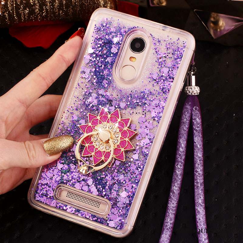 Mi Note 3 Petit Quicksand Incassable Violet Coque De Téléphone Étui