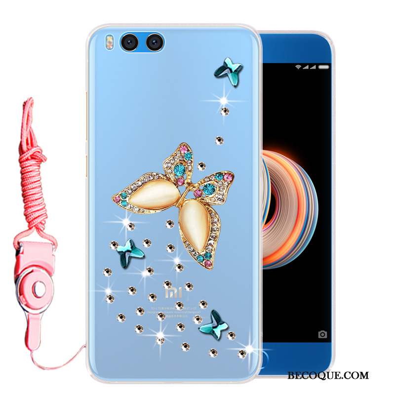 Mi Note 3 Étui Strass Coque De Téléphone Petit Téléphone Portable Délavé En Daim