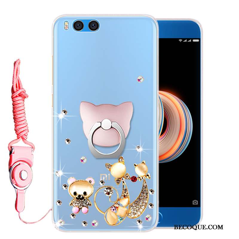 Mi Note 3 Étui Strass Coque De Téléphone Petit Téléphone Portable Délavé En Daim