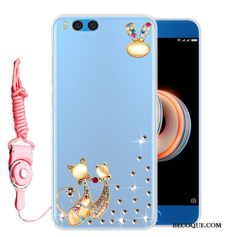 Mi Note 3 Étui Strass Coque De Téléphone Petit Téléphone Portable Délavé En Daim