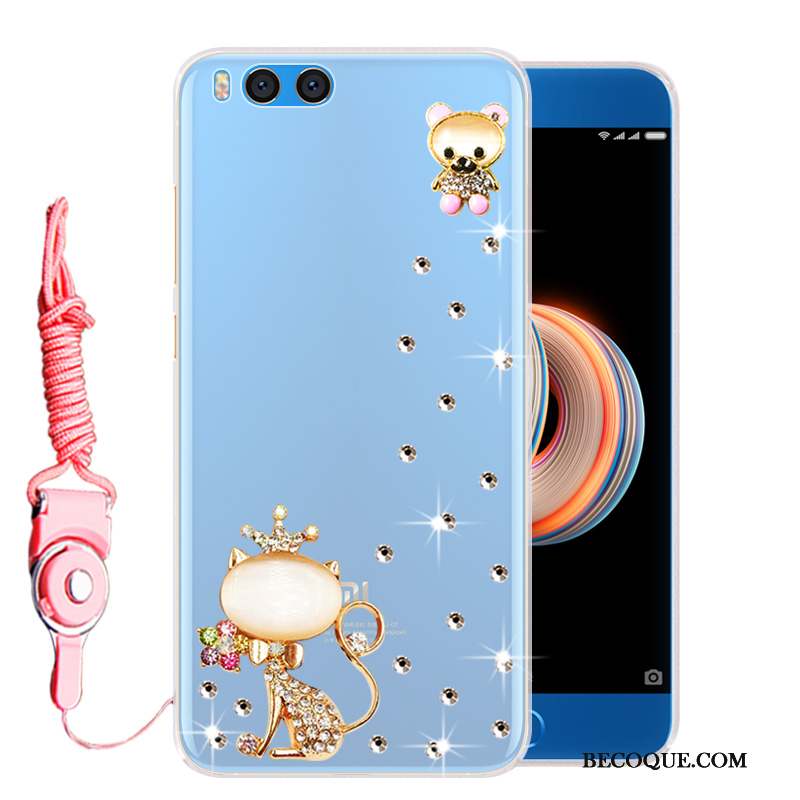 Mi Note 3 Étui Strass Coque De Téléphone Petit Téléphone Portable Délavé En Daim