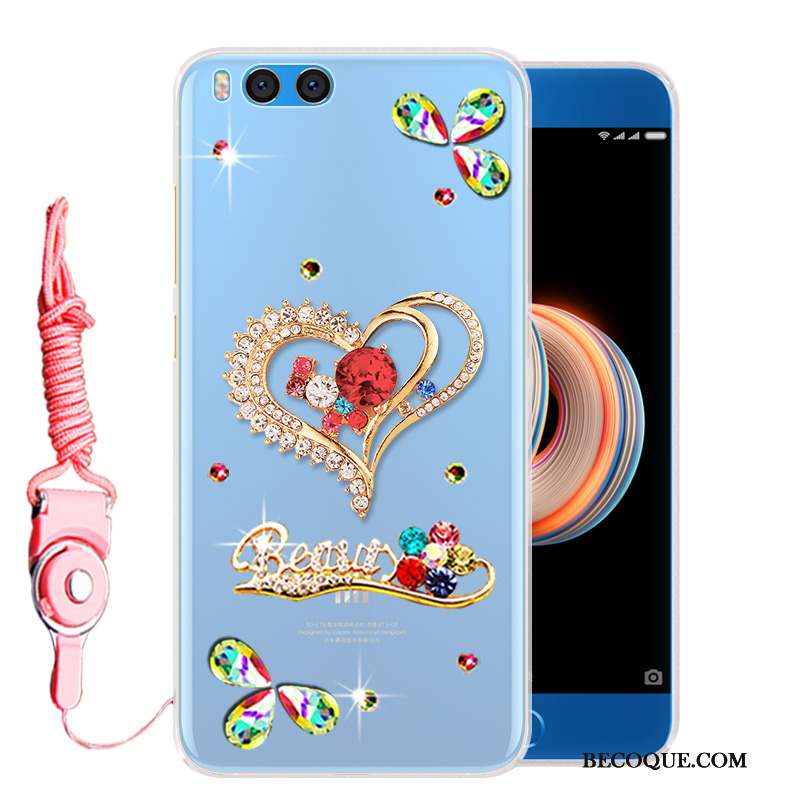 Mi Note 3 Étui Strass Coque De Téléphone Petit Téléphone Portable Délavé En Daim