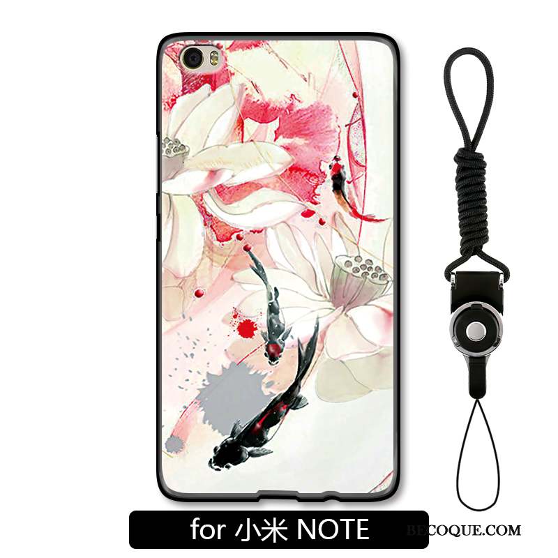 Mi Note Art Style Chinois Rose Squid Coque De Téléphone Créatif