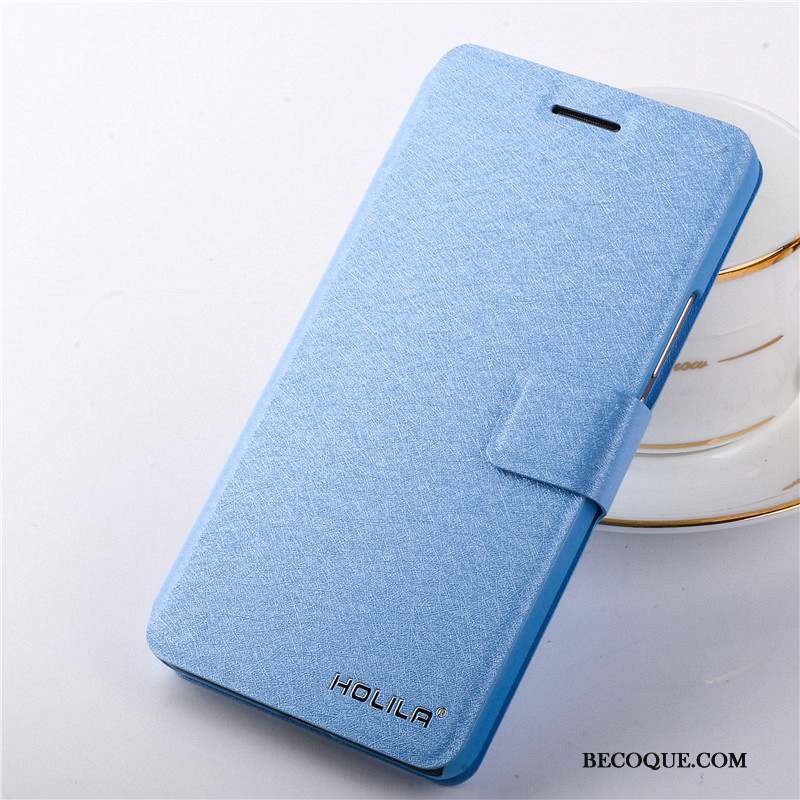 Mi Note Coque Housse Bleu Clair Étui En Cuir Petit Protection Téléphone Portable