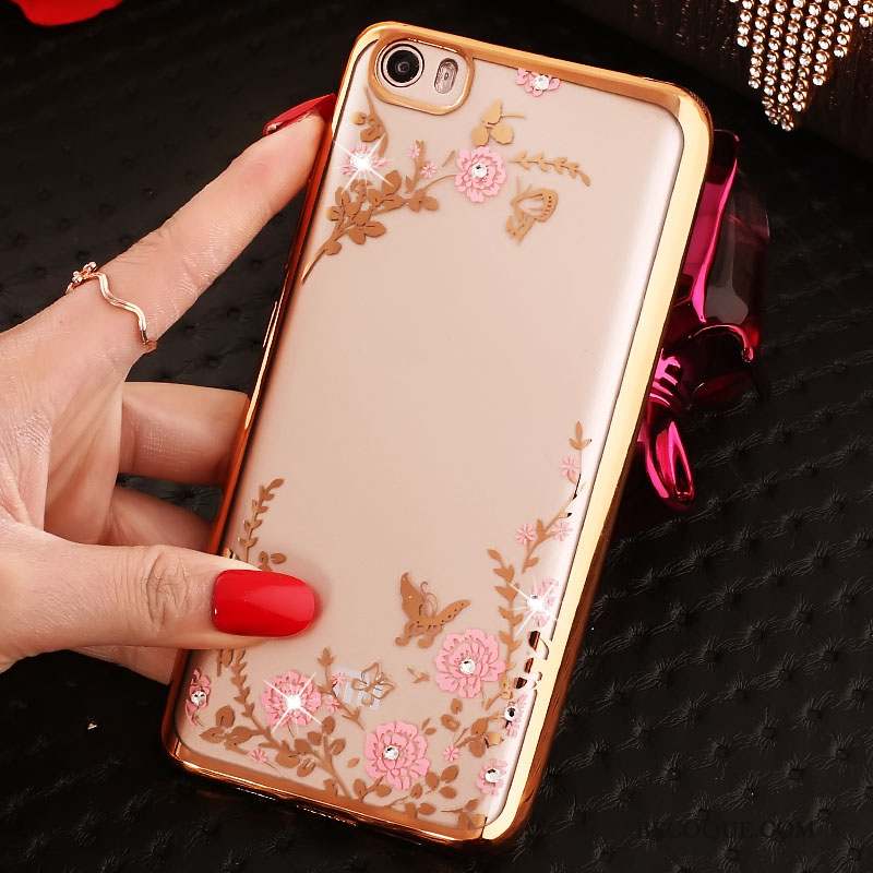 Mi Note Coque Or Silicone Petit Incassable Tout Compris Fluide Doux